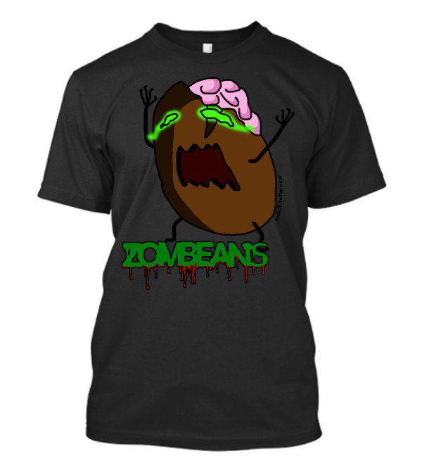 Zombeans Brainy Coffee Bean Zombie - Twitch Maelstaal T-Shirt