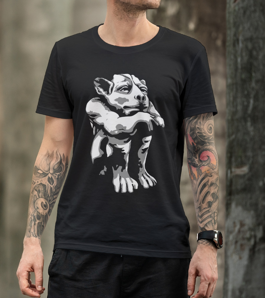 Gargoyle Stone Statue Classic Mythical Creature T-Shirt