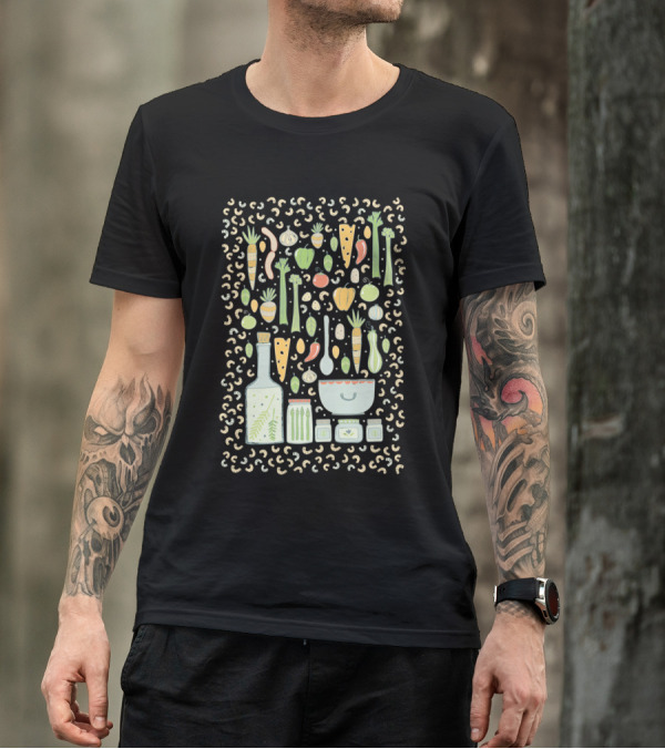 Gather Vegetables Kitchen Ingredients T-Shirt