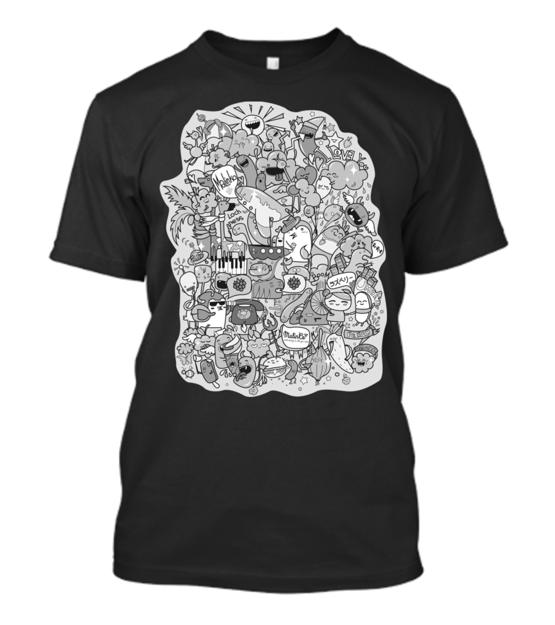 Malinex Love Fun Creativity Doodles T-Shirt