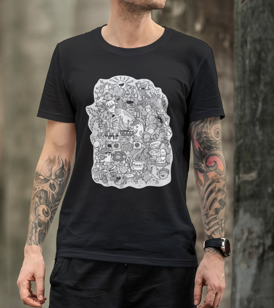 Malinex Love Fun Creativity Doodles T-Shirt