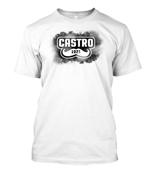 CASTRO 1021 Black Cloud Mustache Emblem T-Shirt