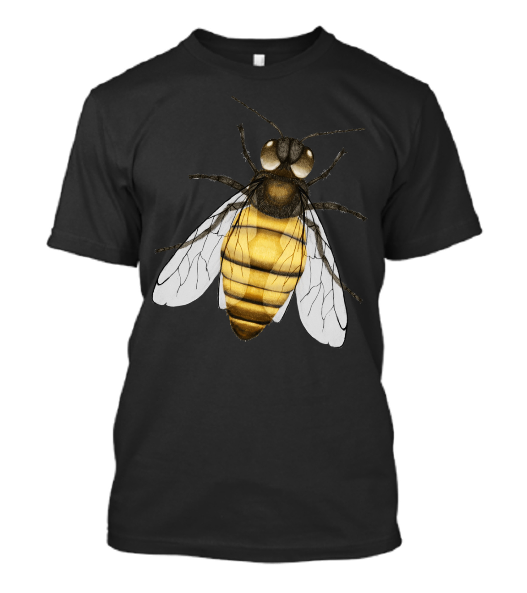 Bee Pencil Drawing Color Version T-Shirt