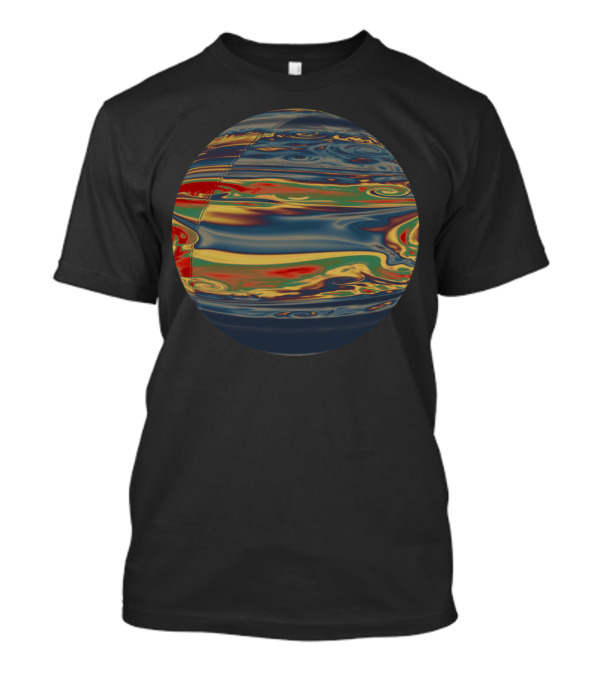 Psychedelic Swirl Planet Sphere Gaz Giant T-Shirt
