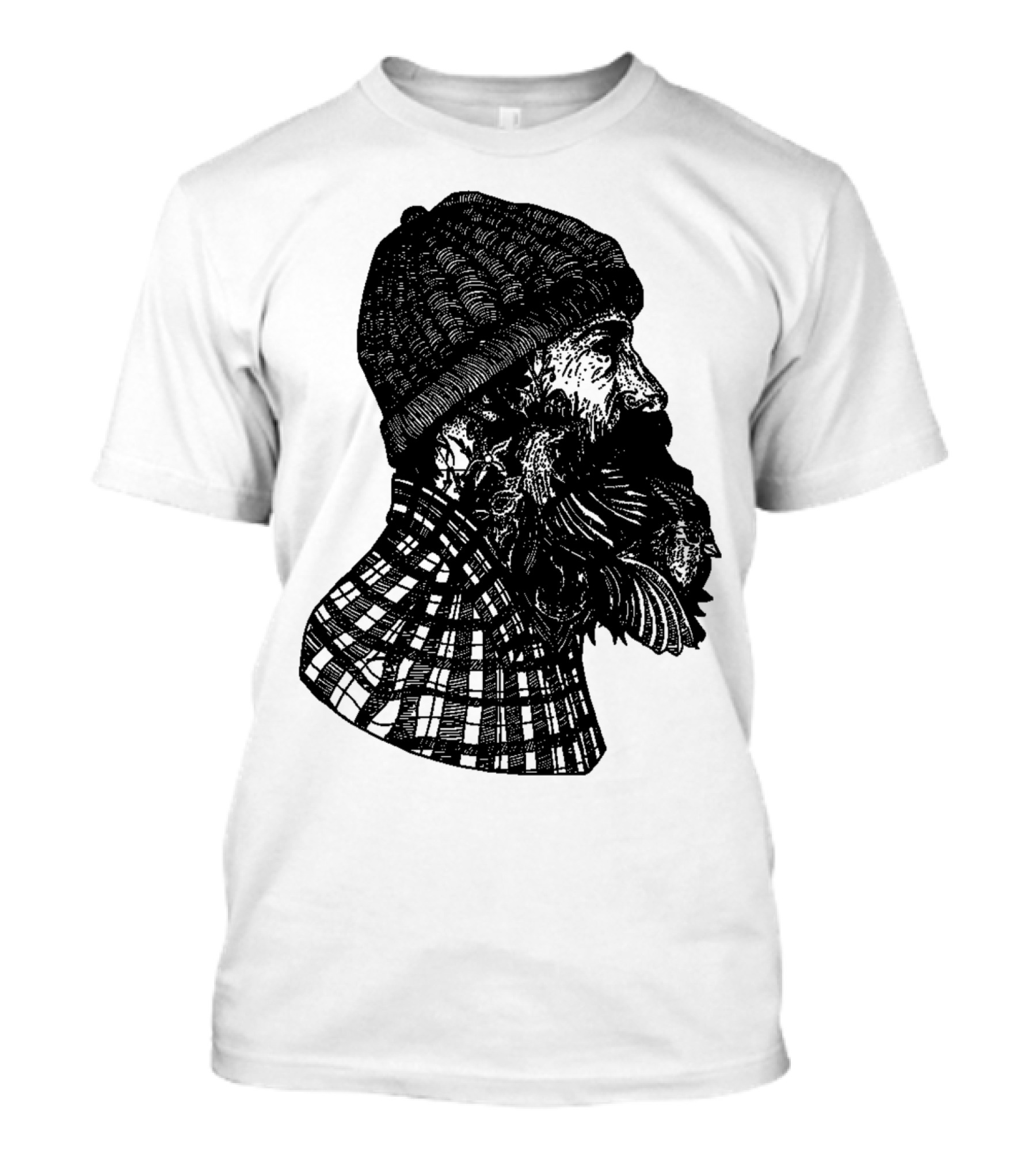 THE BEARDED MAN IN PLAID AND BEANIE T-Shirt