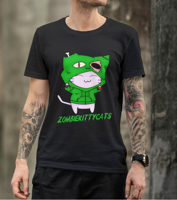 ZombieKittyCats Cute Undead Cat T-Shirt