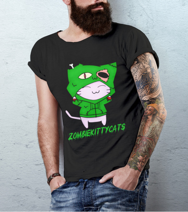 ZombieKittyCats Cute Undead Cat T-Shirt