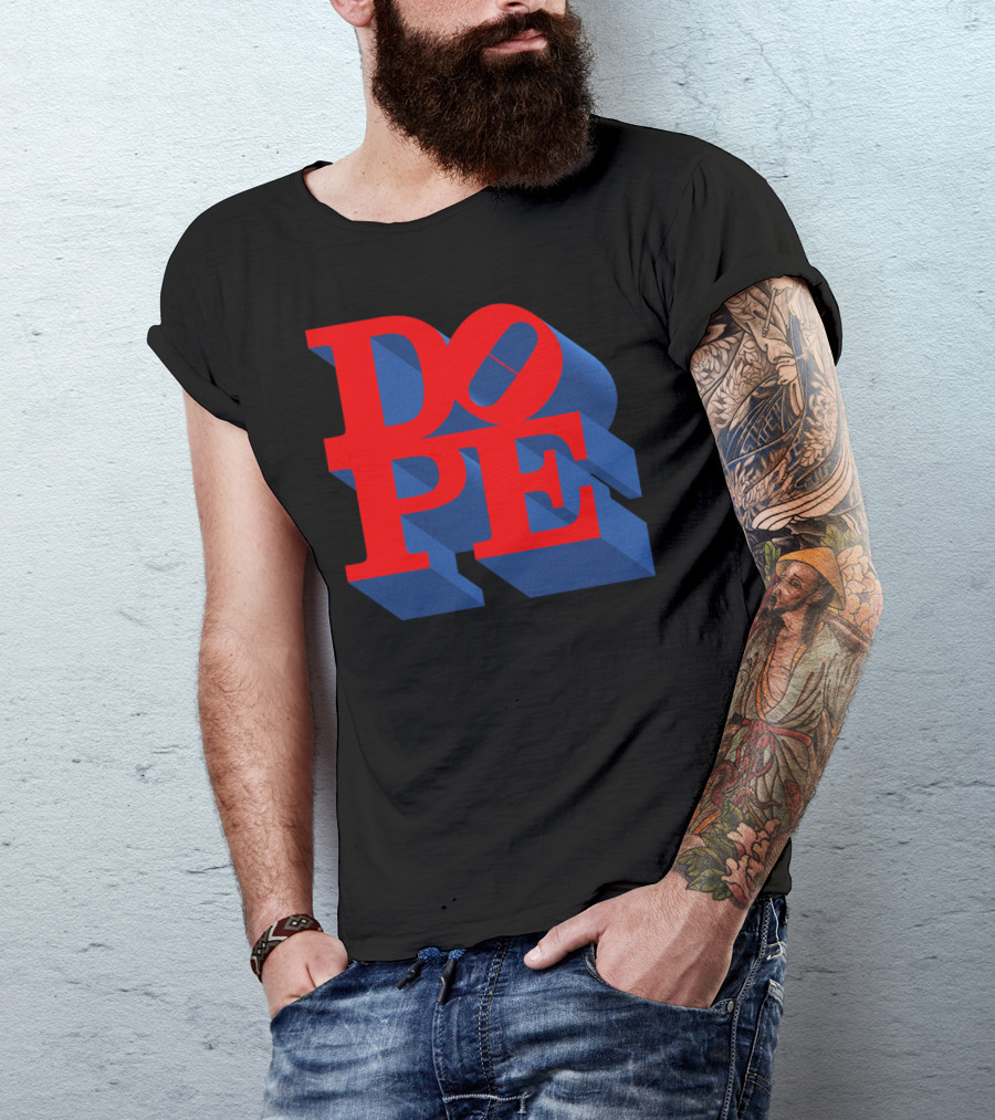 DOPE Red And Blue Bold 3D T-Shirt