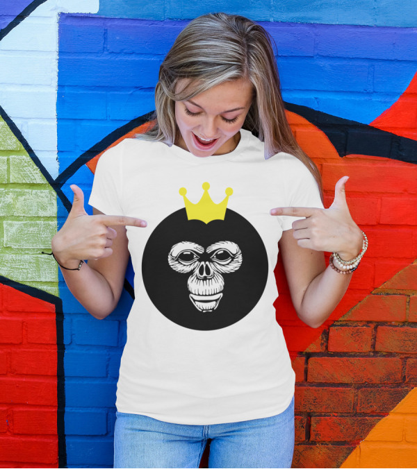 King Monkey Crown Head T-Shirt