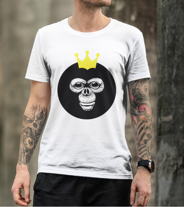 King Monkey Crown Head T-Shirt