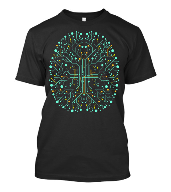 Brain Circuitry Tech Pattern Neural Network T-Shirt