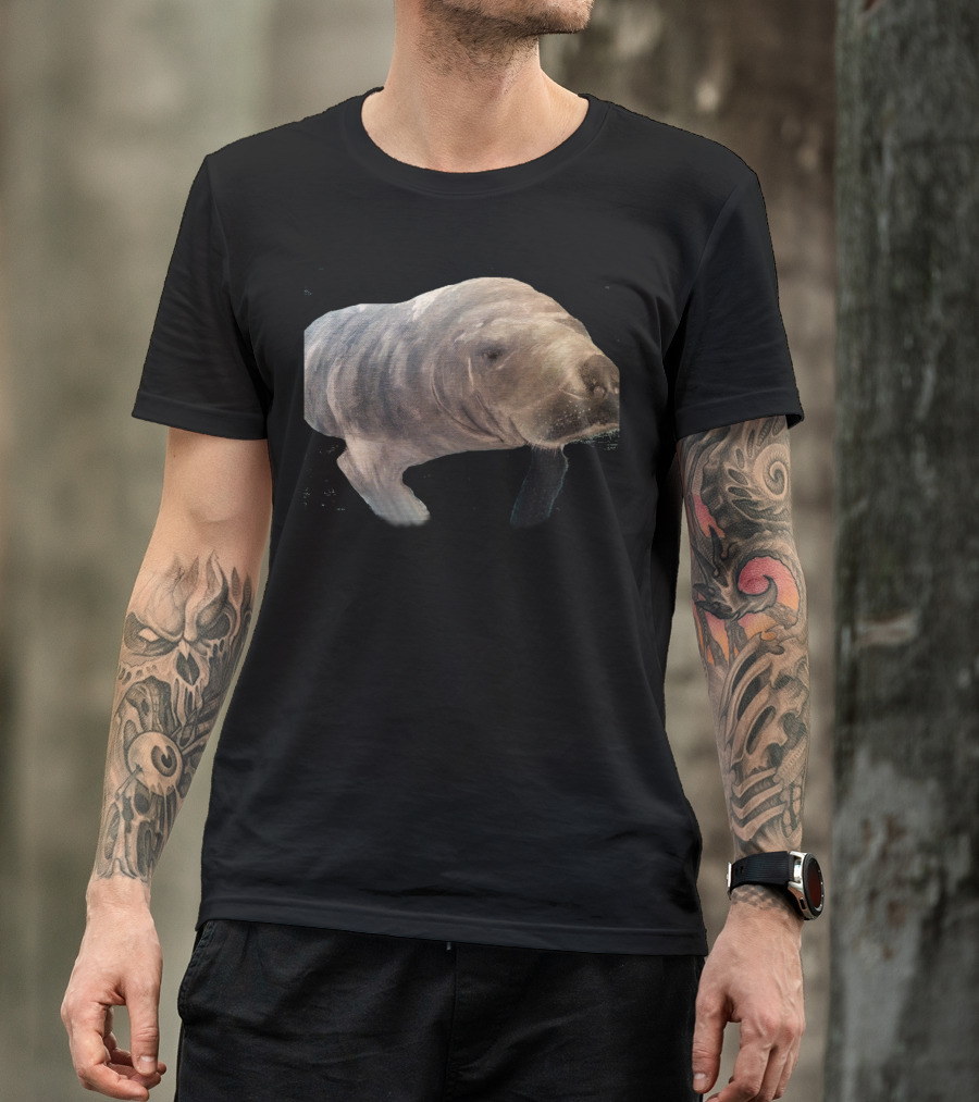 Gentle Giant Manatee Painting T-Shirt