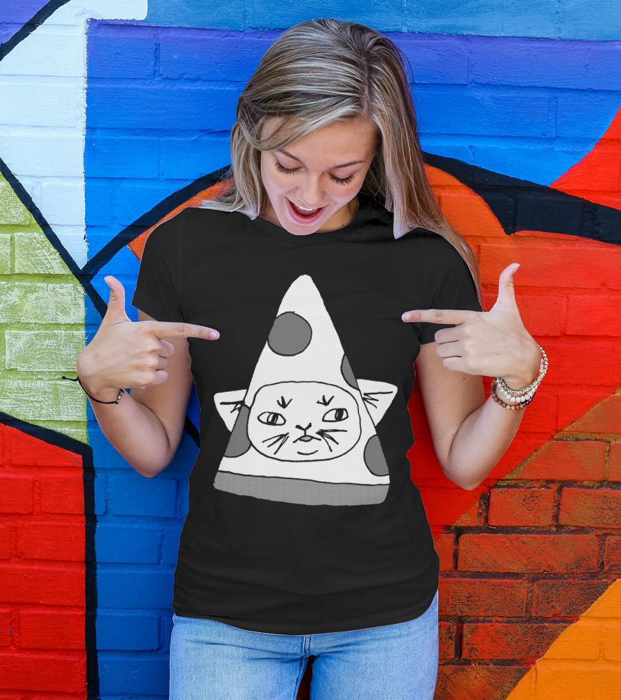 PizzaCat Cone Face By Ninners T-Shirt