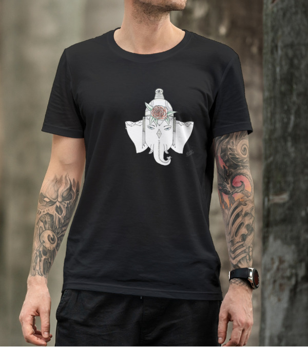 FAMILY Elephant Floral Headpiece T-Shirt