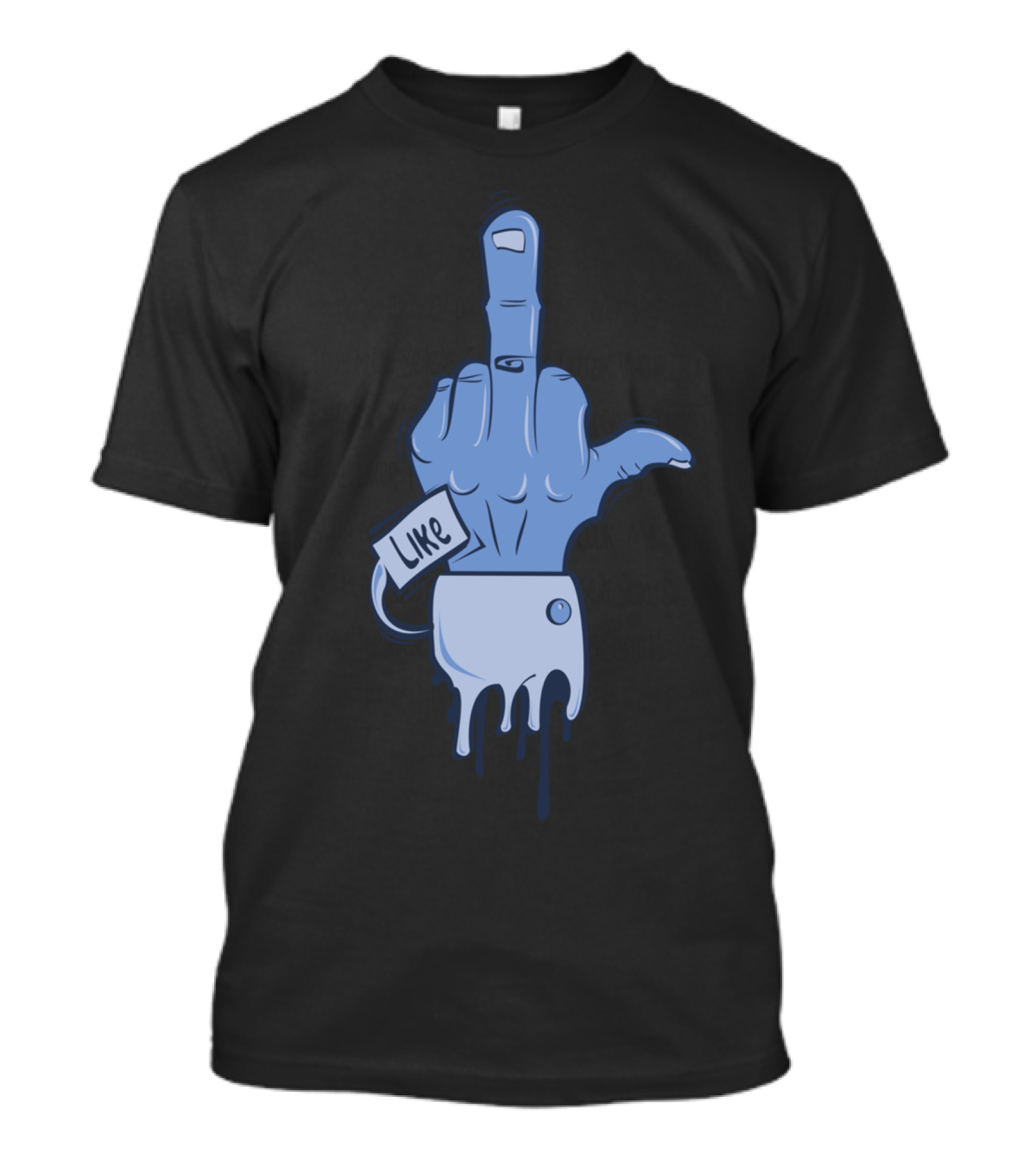 LIKE Middle Finger Hand Gesture T-Shirt