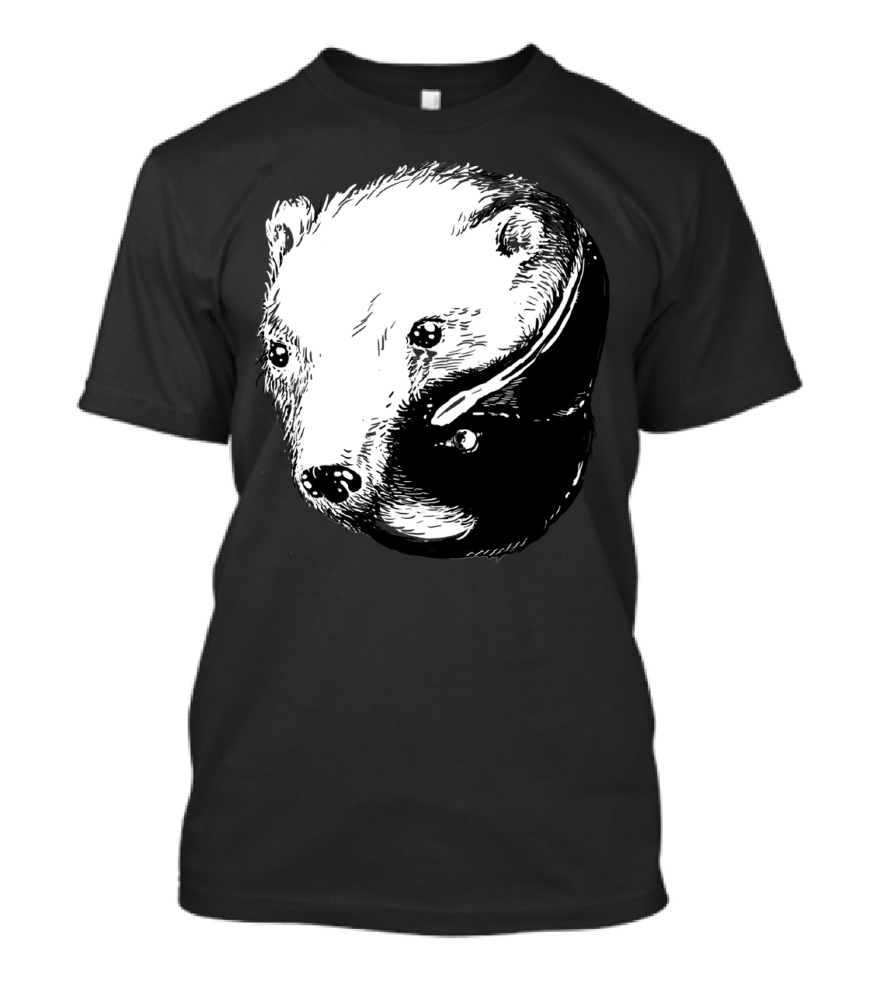 Polar Bear Penguin Yin Yang T-Shirt
