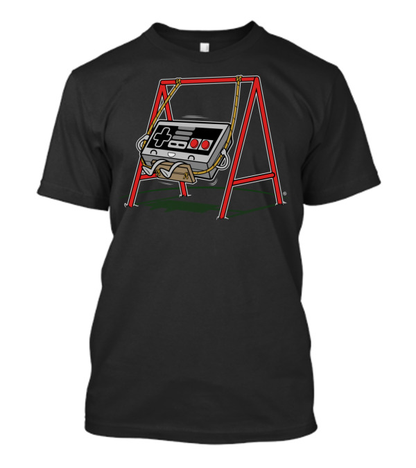 PLAY TO PLAY Retro Controller Swing Fun T-Shirt