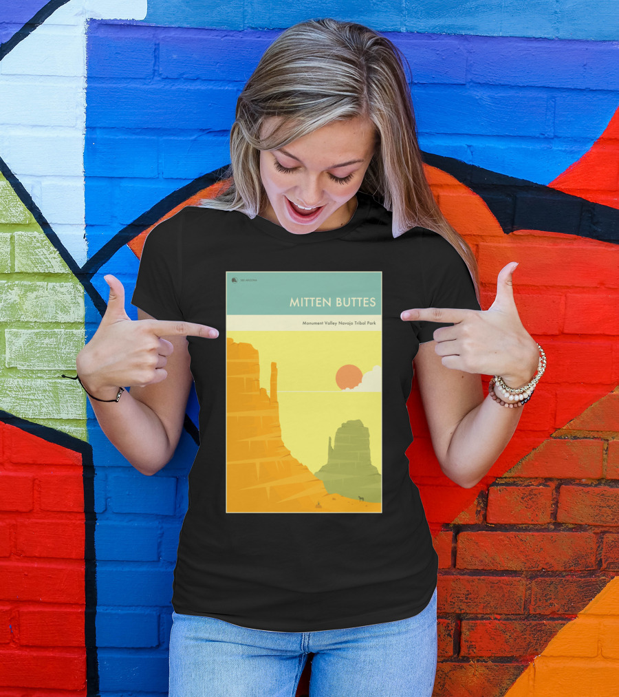MITTEN BUTTES Monument Valley Navajo Tribal Park T-Shirt