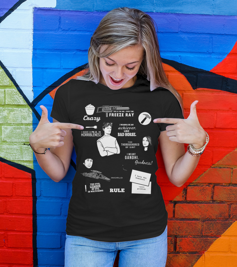 Dr. Horrible's Sing-Along Blog Freeze Ray And Horribleness Quotes And Characters T-Shirt