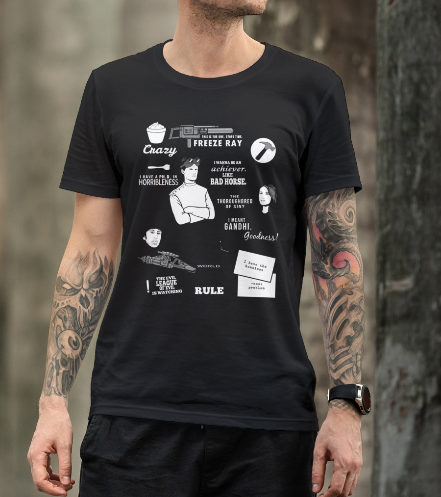 Dr. Horrible's Sing-Along Blog Freeze Ray And Horribleness Quotes And Characters T-Shirt