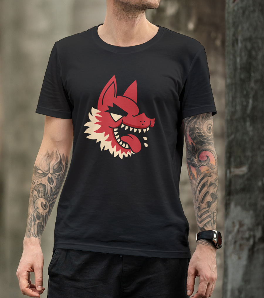 I'm Hungry Like A Fierce Red Wolf With Drooling Tongue And Sharp Teeth T-Shirt