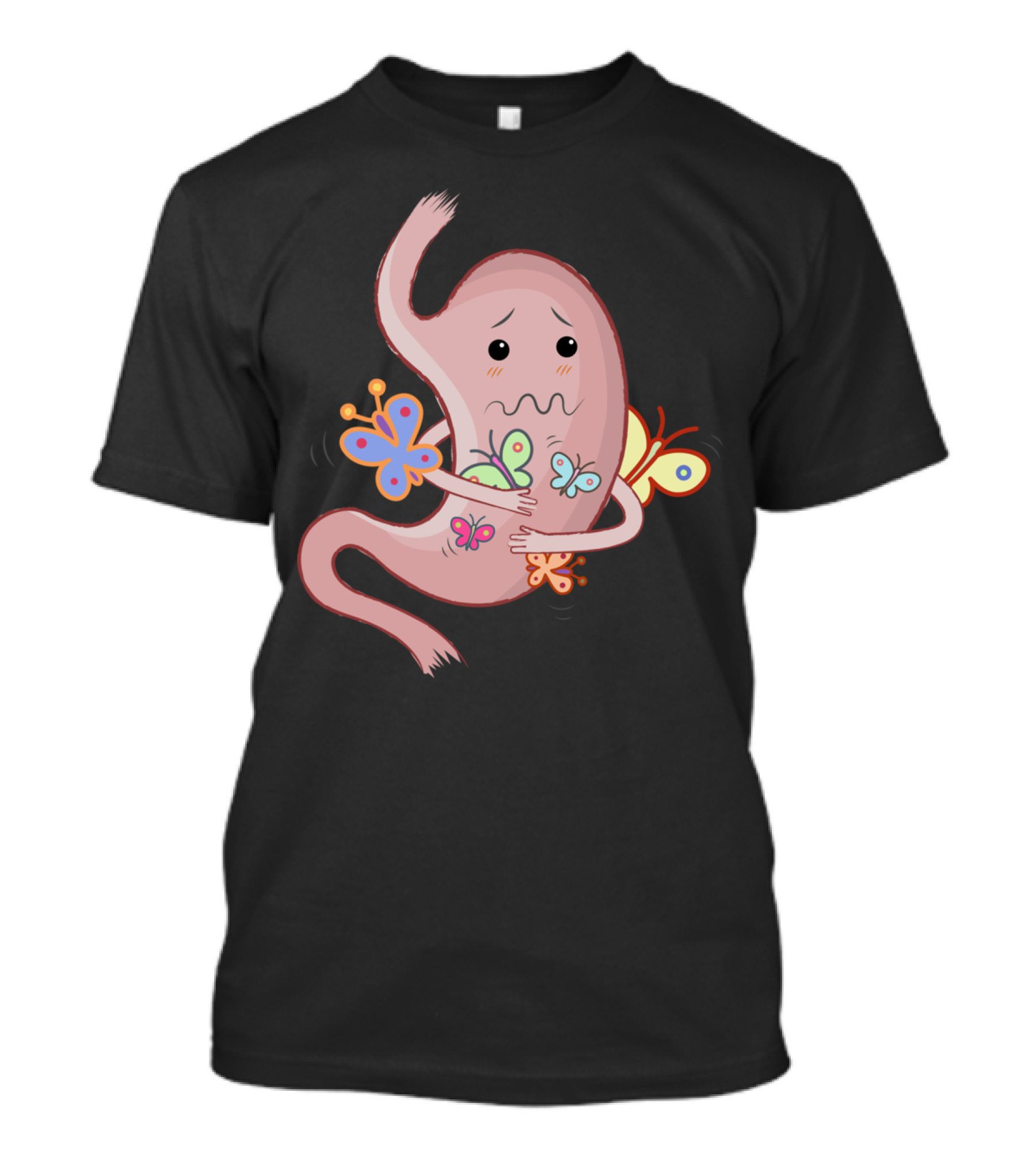Butterflies In Stomach Feeling Love And Anxiety T-Shirt