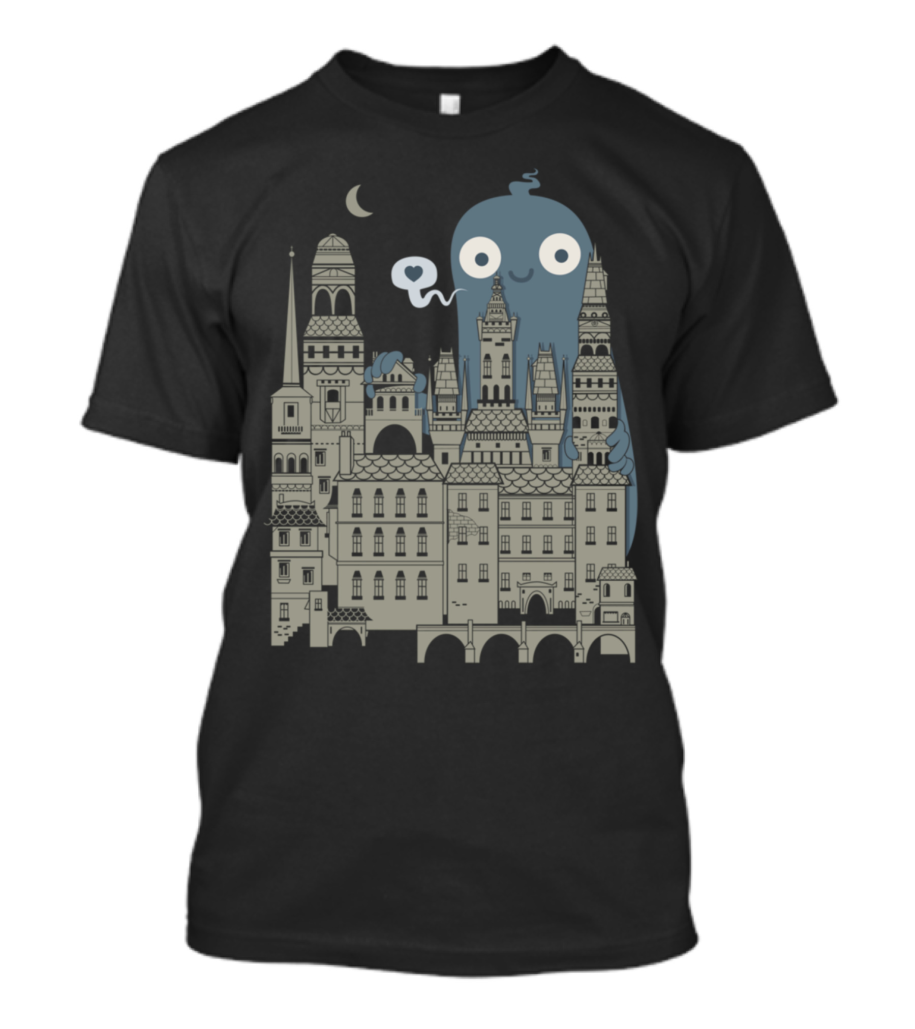 I <3 My City Monster And Skyline Scene T-Shirt