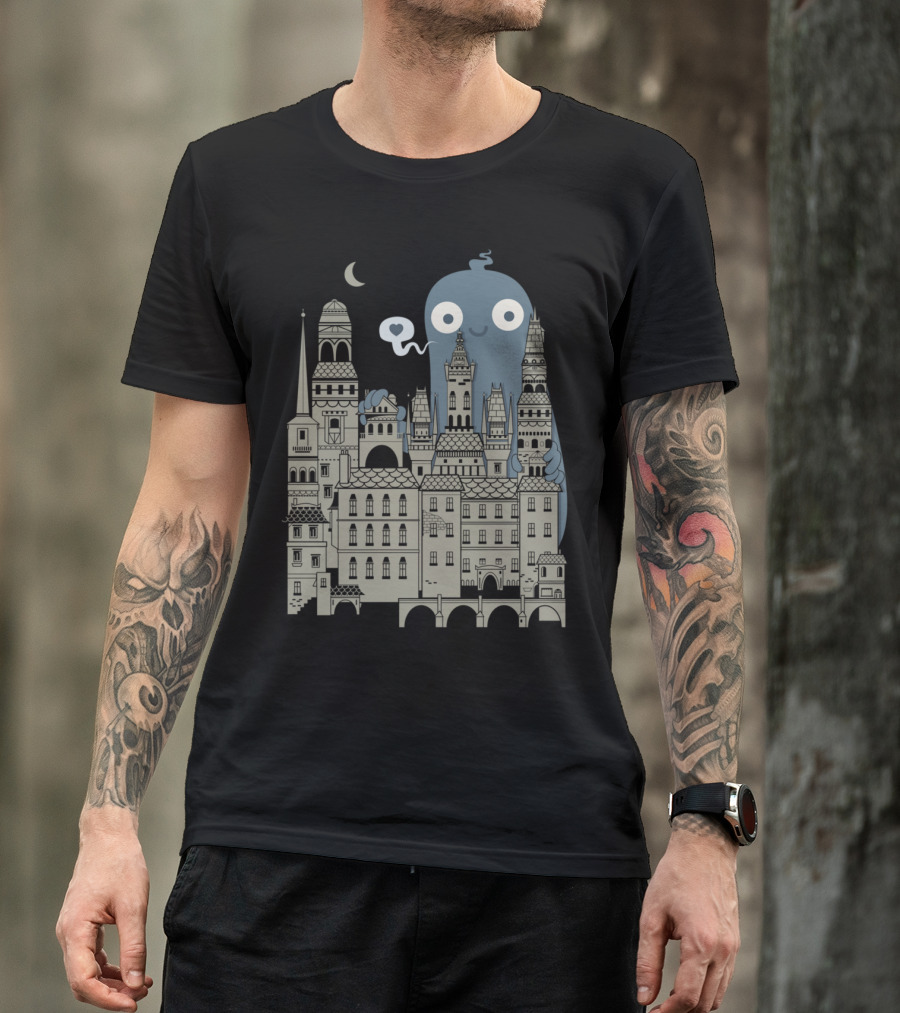 I <3 My City Monster And Skyline Scene T-Shirt