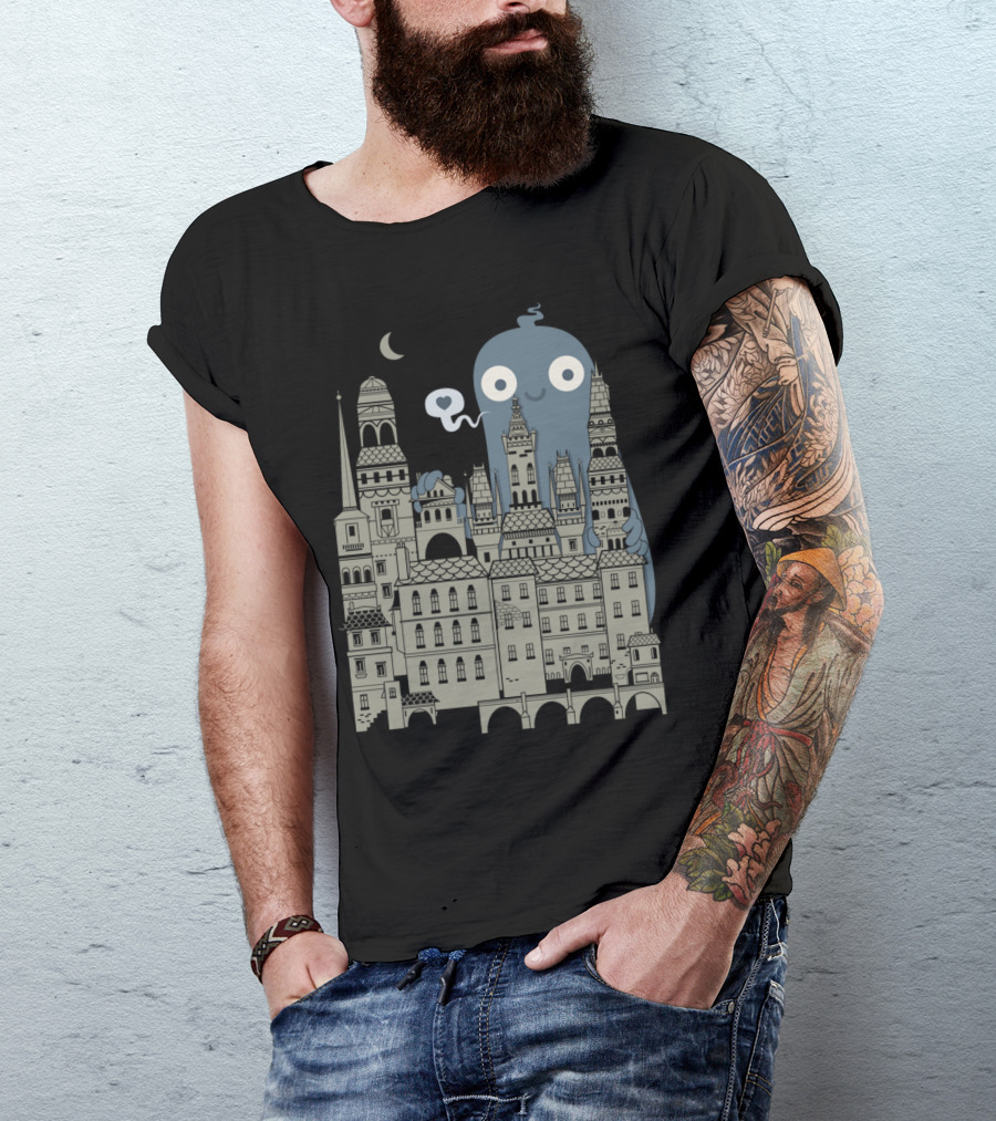 I <3 My City Monster And Skyline Scene T-Shirt