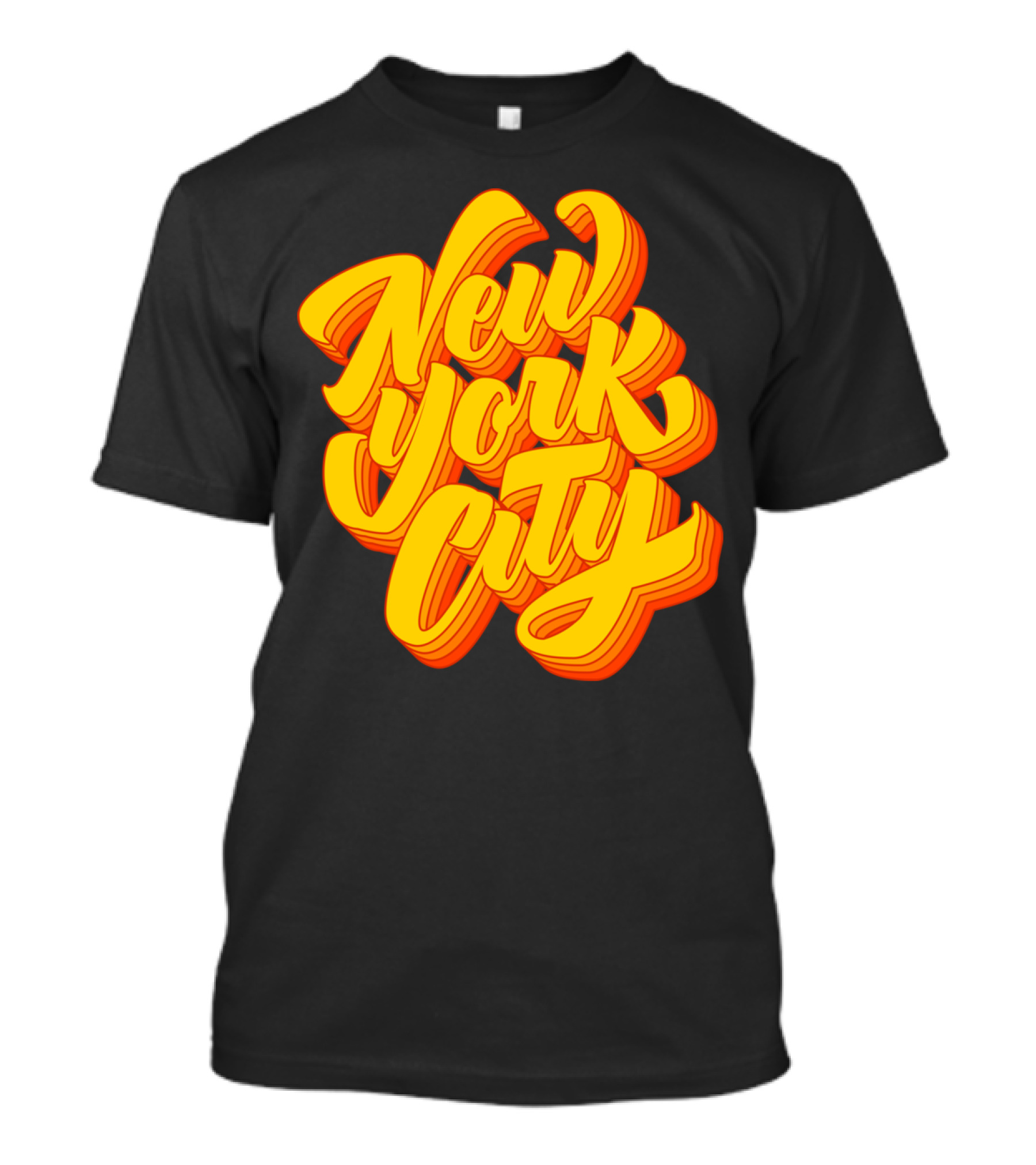 New York City Disco Retro Vibes Bold Typography T-Shirt