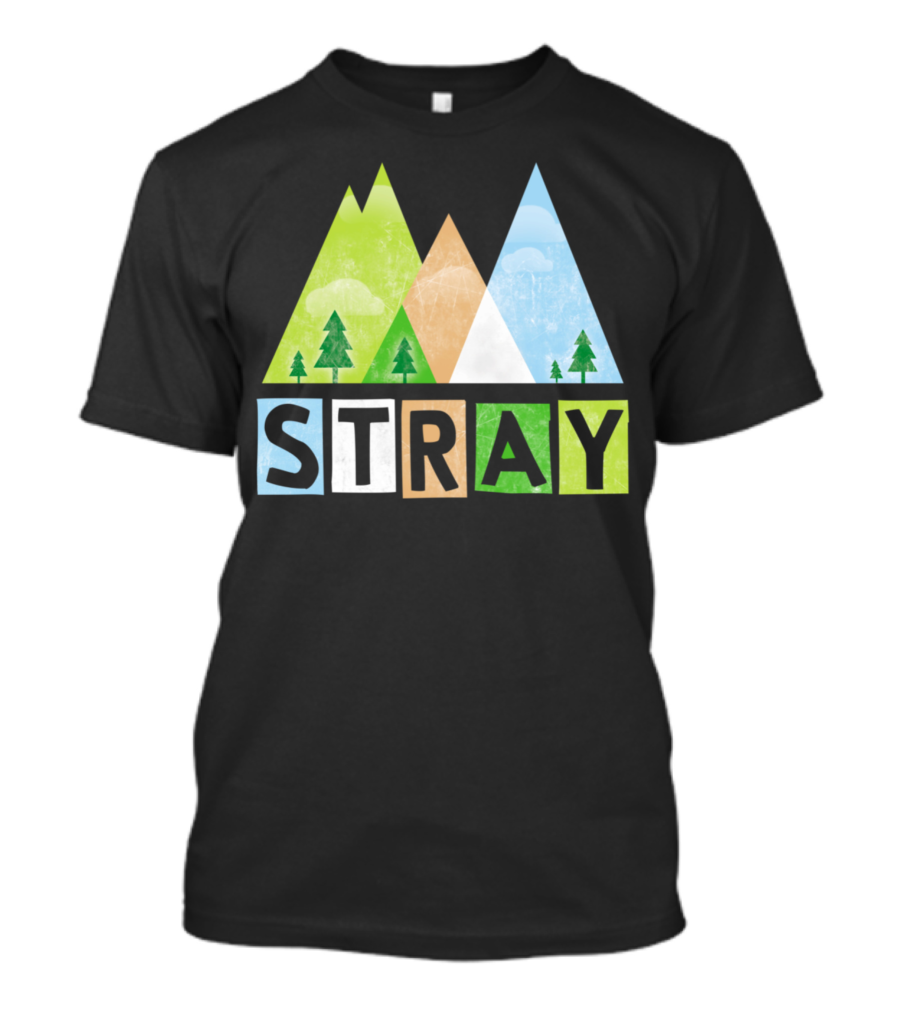 STRAY Mountain Trees Adventure T-Shirt