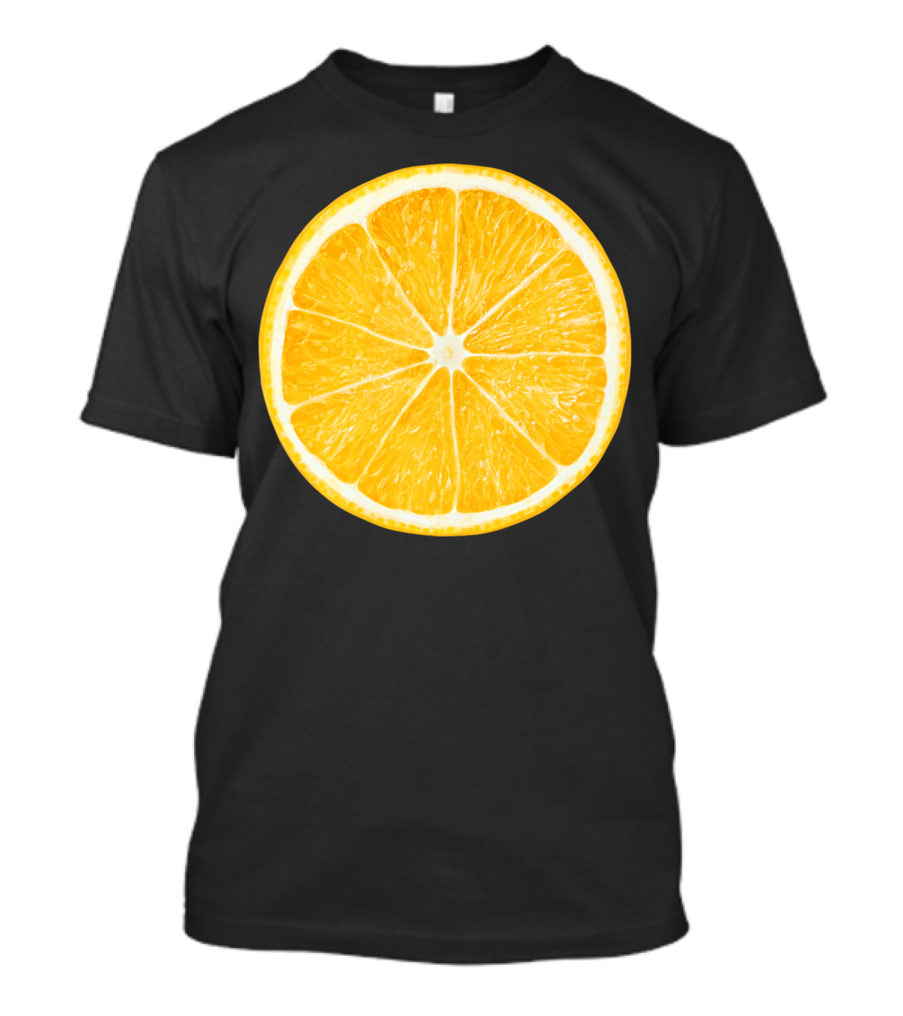 Orange Slice Fruit Detail T-Shirt