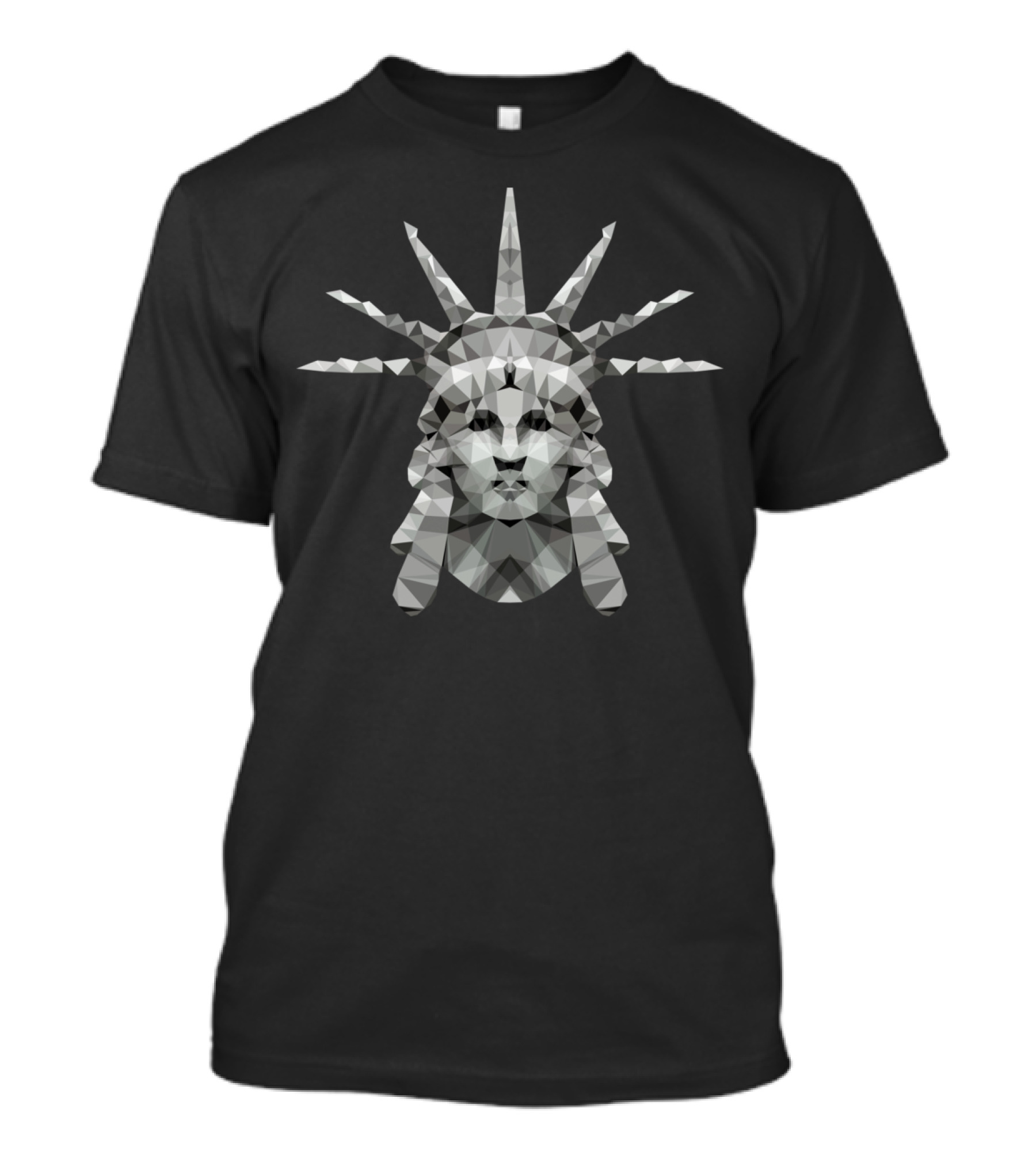 Polygon Heroes Liberty Statue Geometric Facet T-Shirt