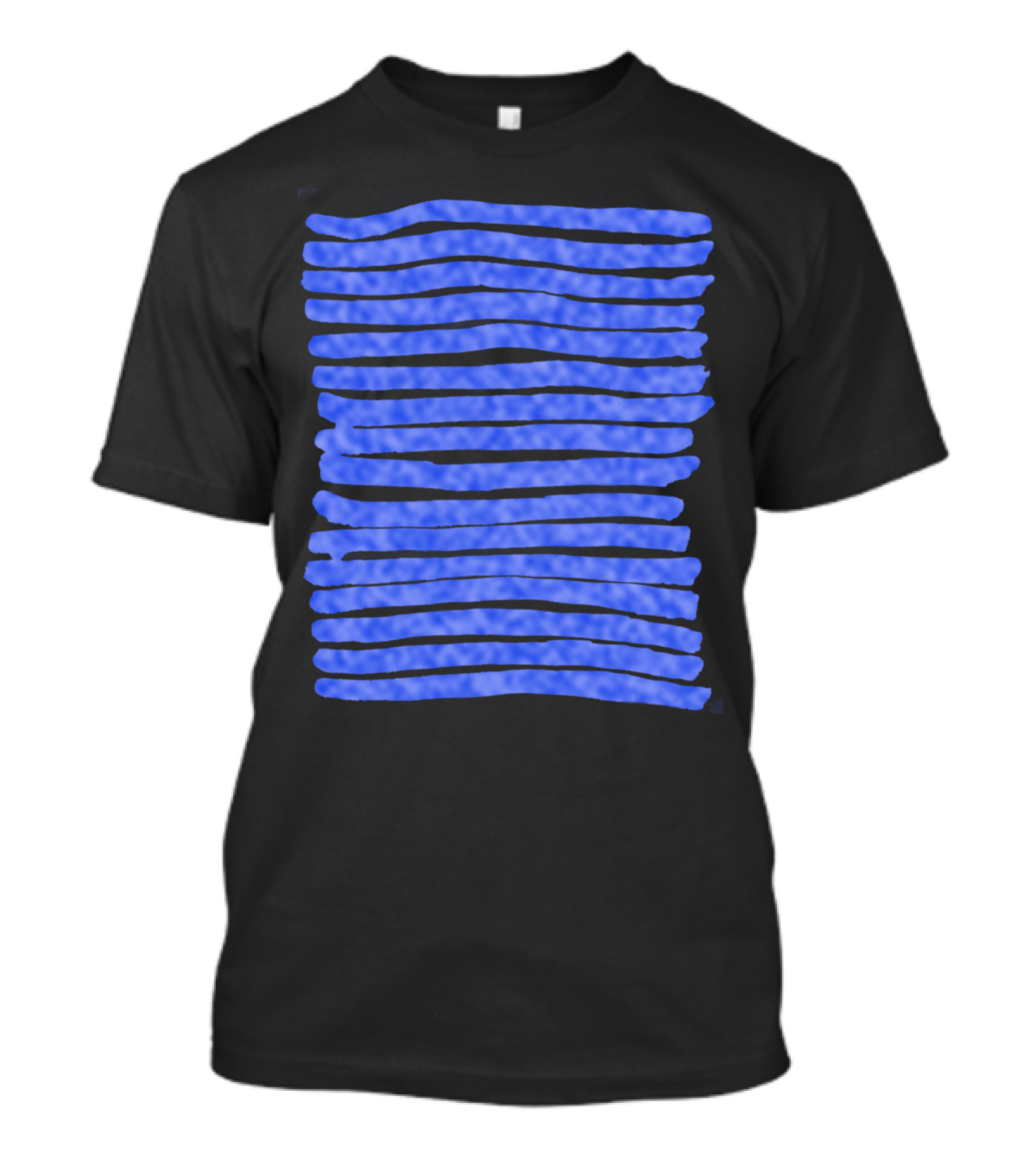 Winter Lines Blue Stripes T-Shirt