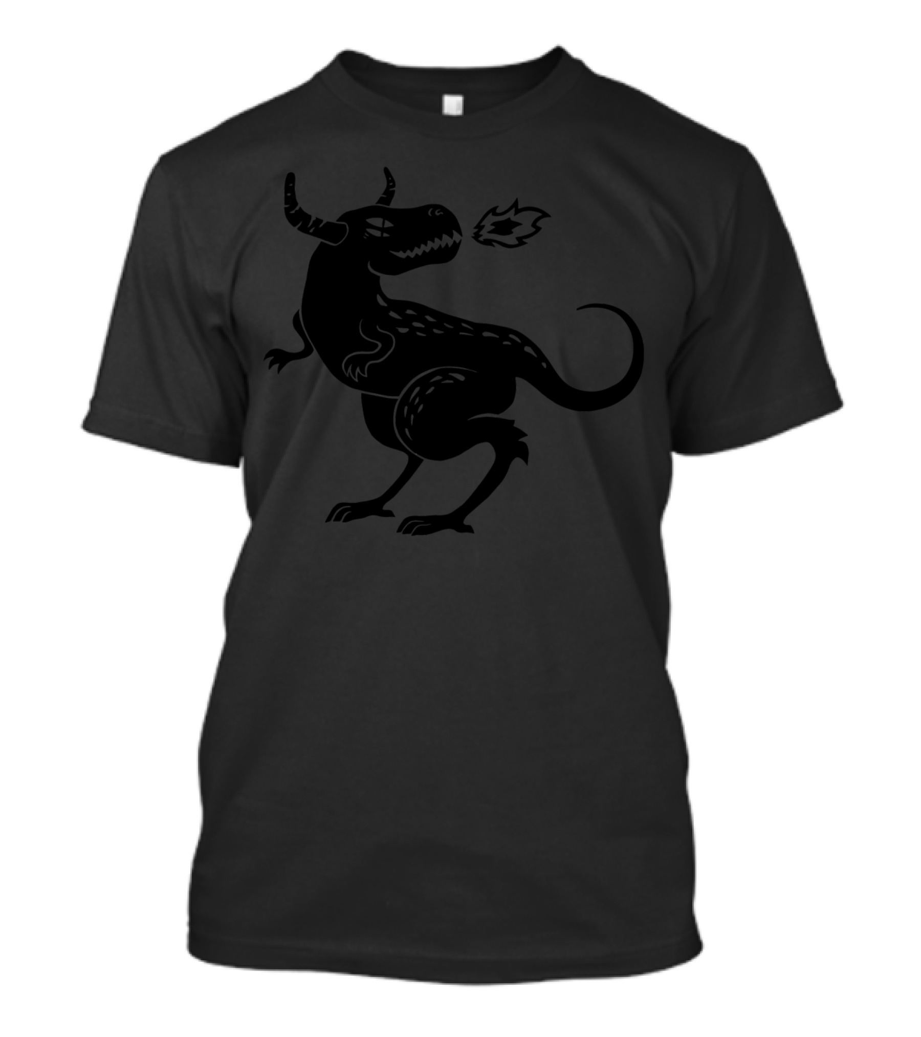 Fire Breathing Horned Monster T-Shirt
