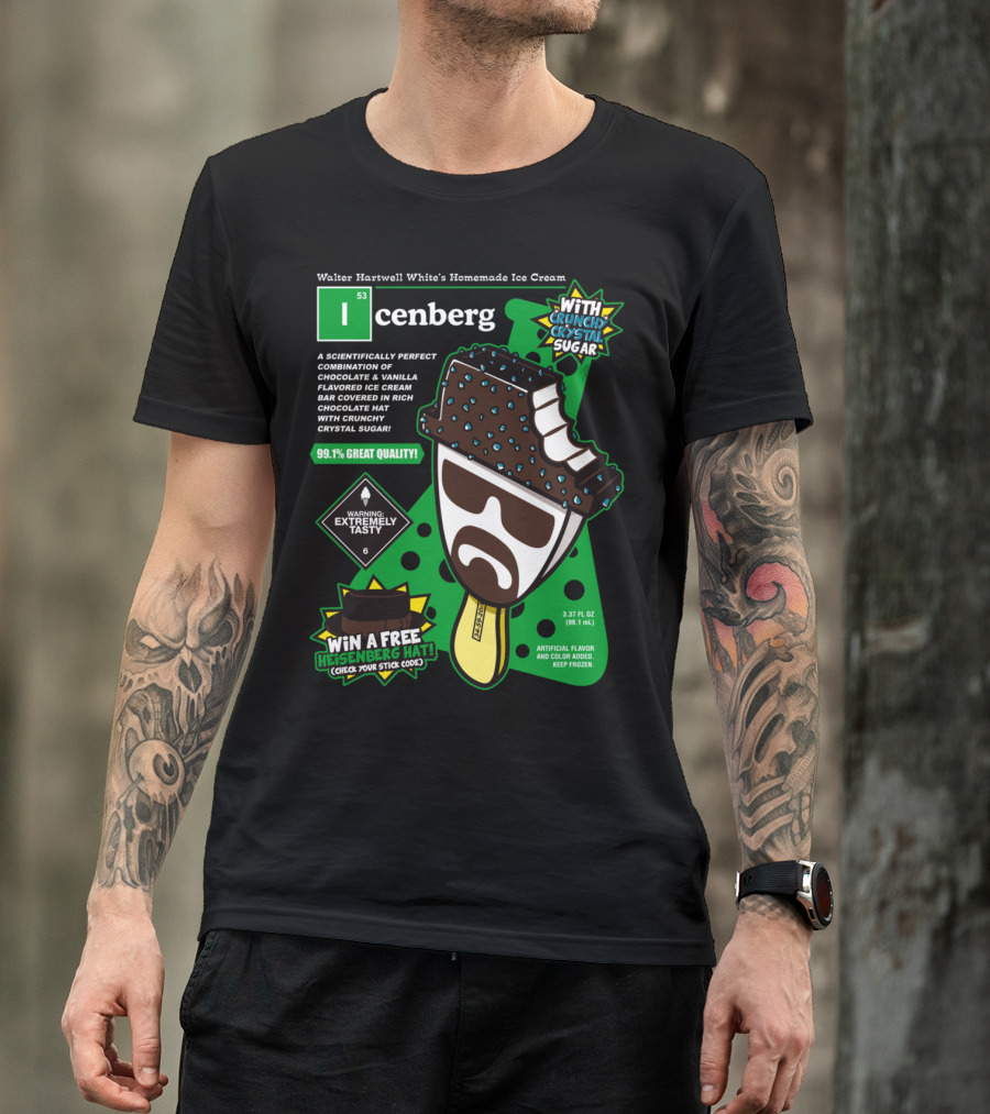Walter Hartwell White’s Homemade Ice Cream Icenberg With Crunchy Crystal Sugar 99.1% Great Quality Warning Extremely Tasty Win A Free Heisenberg Hat T-Shirt