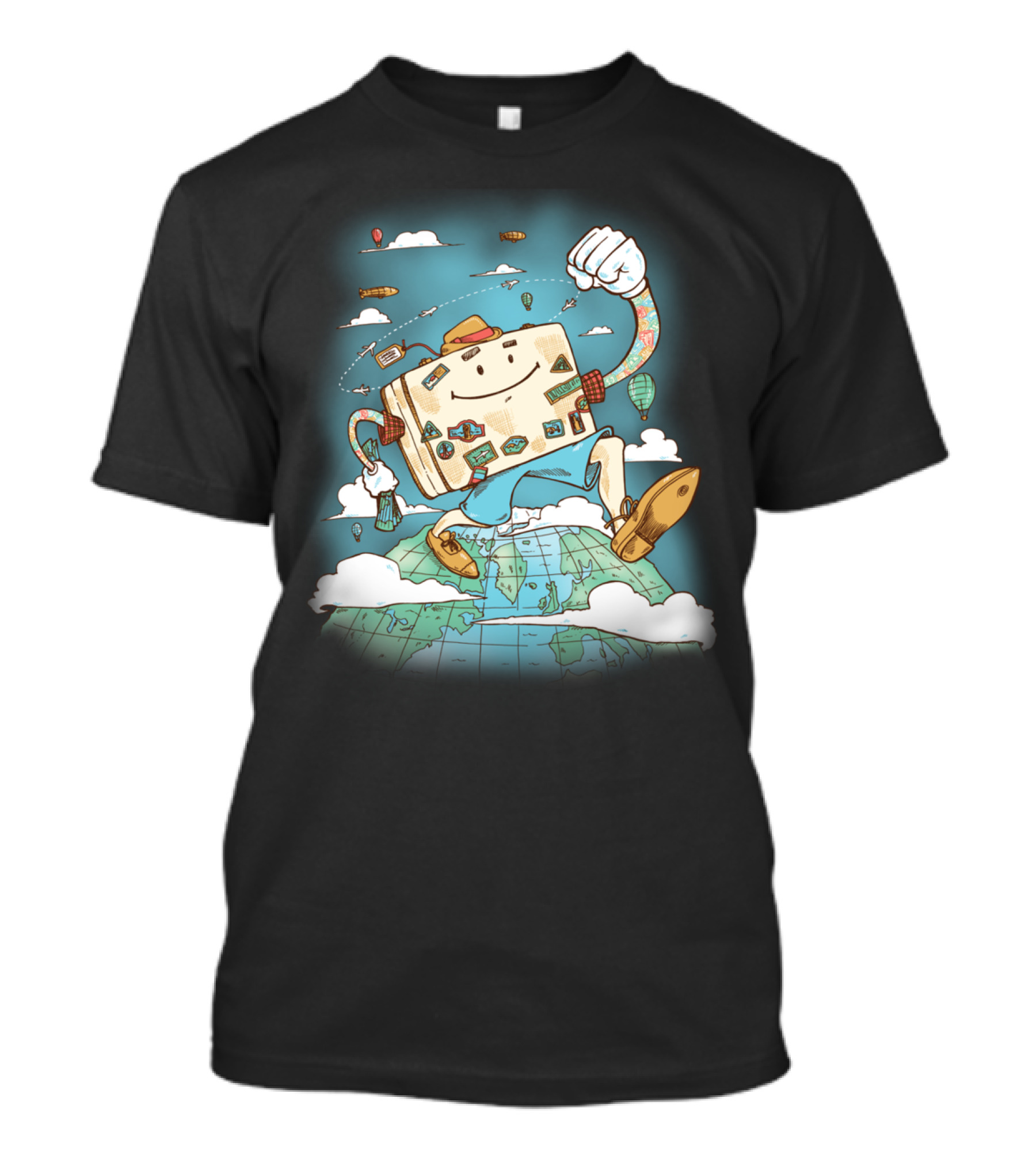Mr Globetrotter Walking Suitcase Adventure T-Shirt