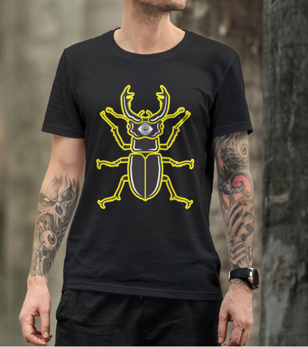 Nightmare Beetle All-Seeing Eye Stag Glow T-Shirt