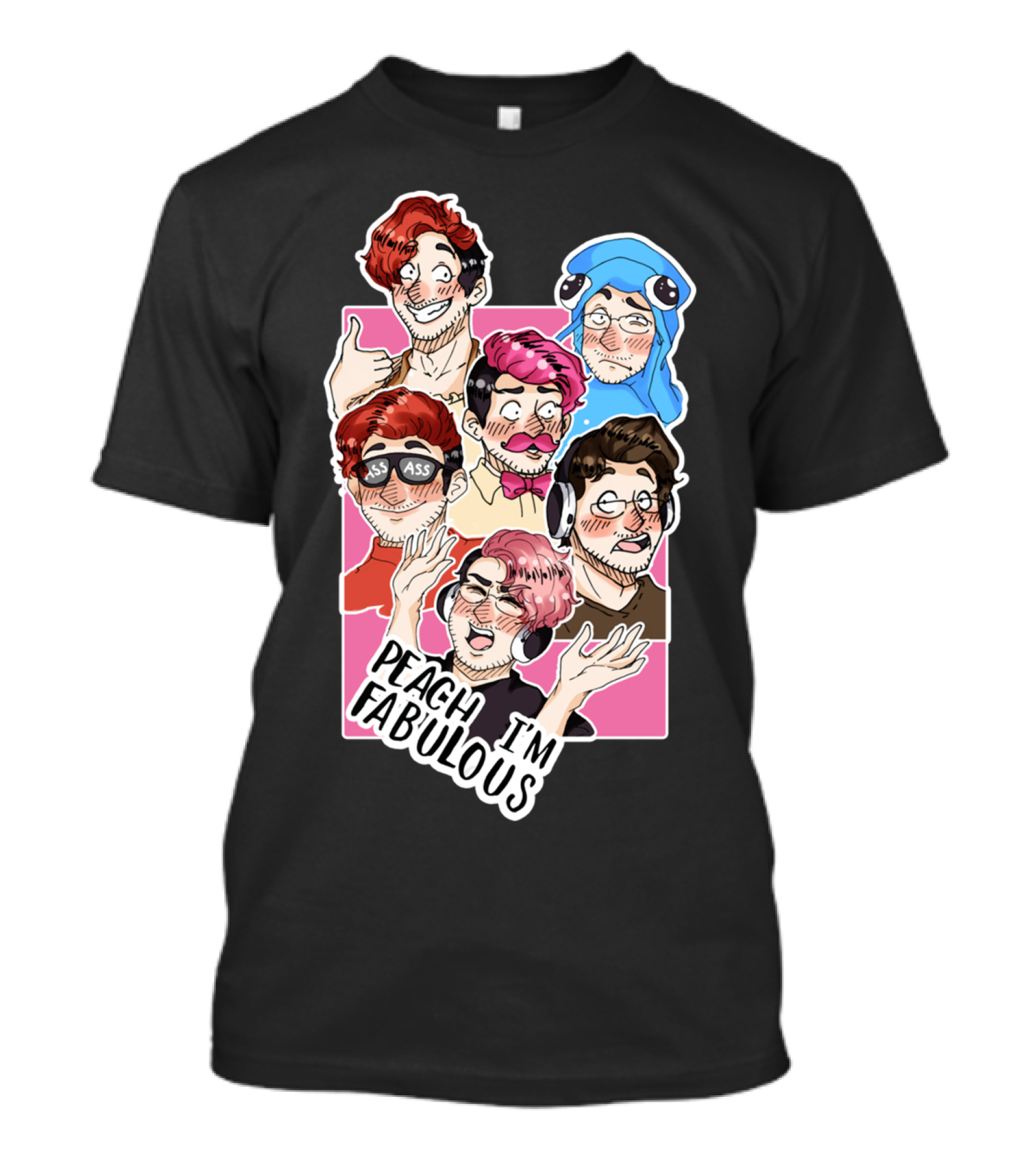 Peach I'm Fabulous Boys In Fun Costumes And Hairstyles T-Shirt