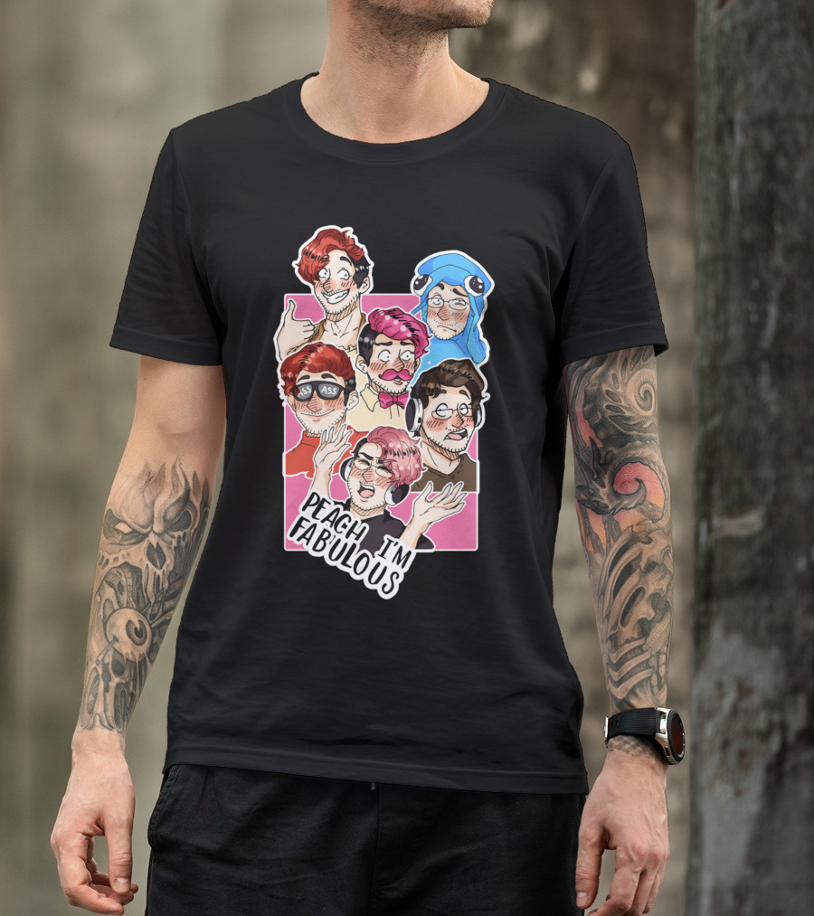 Peach I'm Fabulous Boys In Fun Costumes And Hairstyles T-Shirt