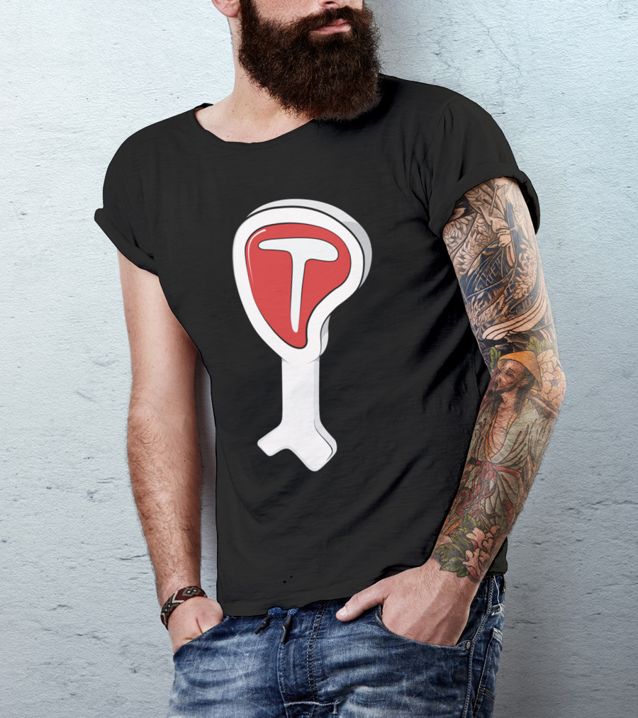 T Bone Meat Cartoon T-Shirt
