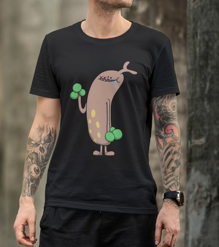 Woodo Monster With Green Mittens And Spotted Body T-Shirt