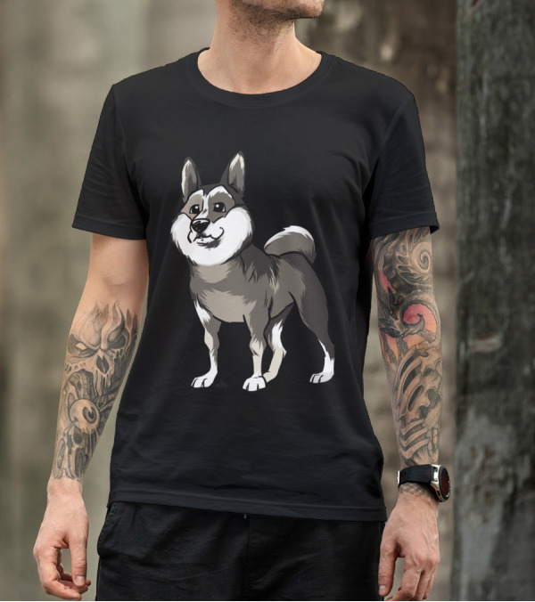 Laika Space Adventure Cartoon Dog Breed T-Shirt