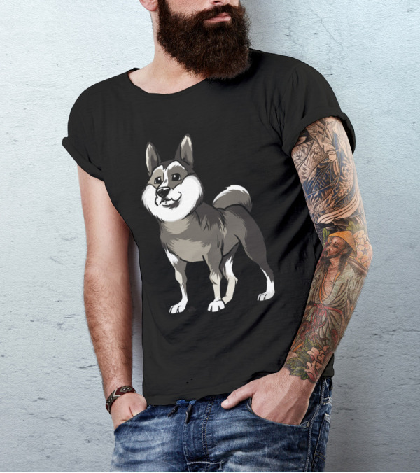 Laika Space Adventure Cartoon Dog Breed T-Shirt