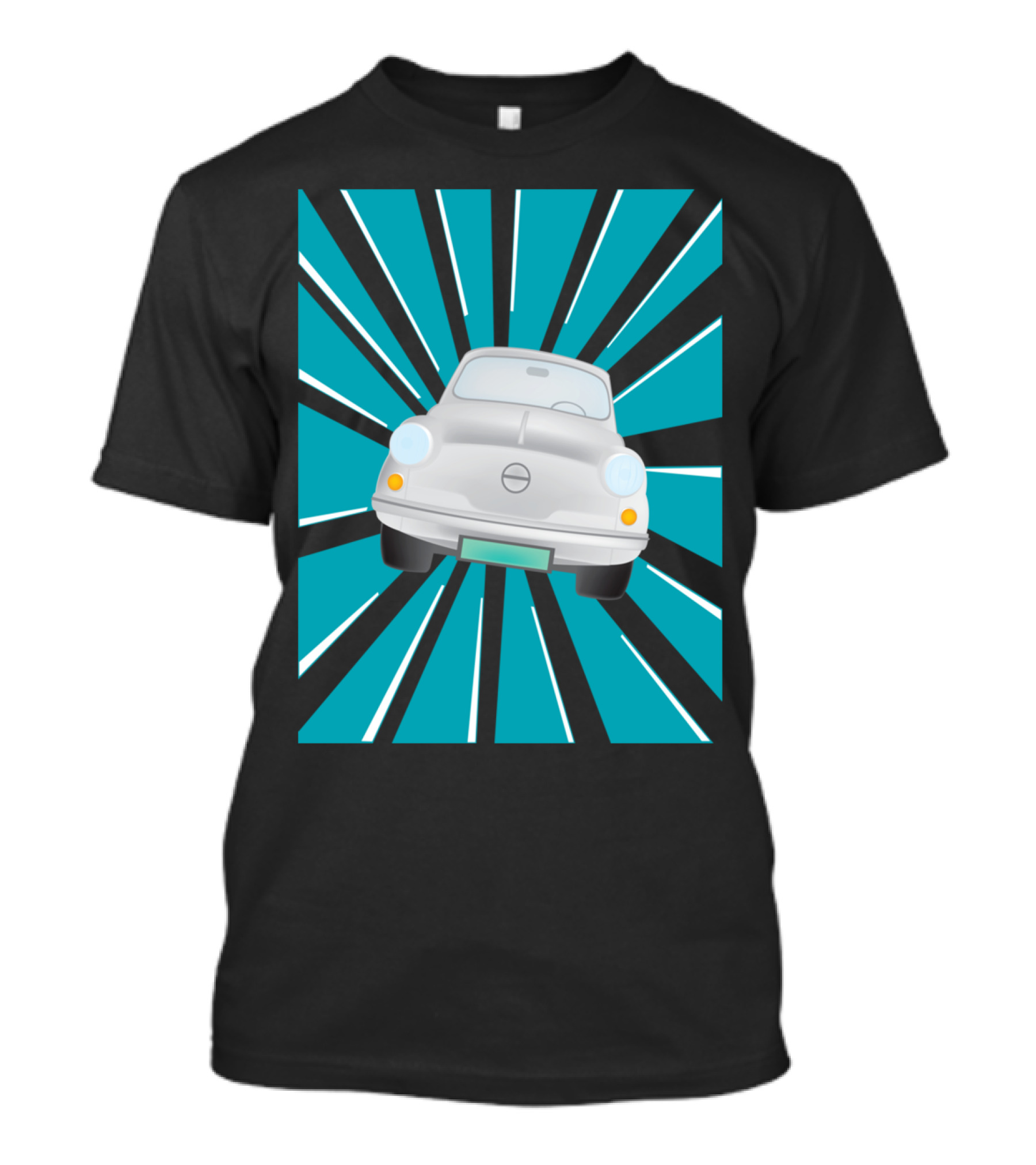 Retro Car Burst With Classic T-Shirt