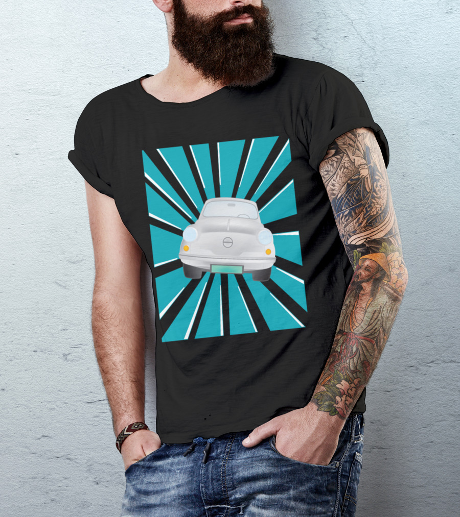 Retro Car Burst With Classic T-Shirt
