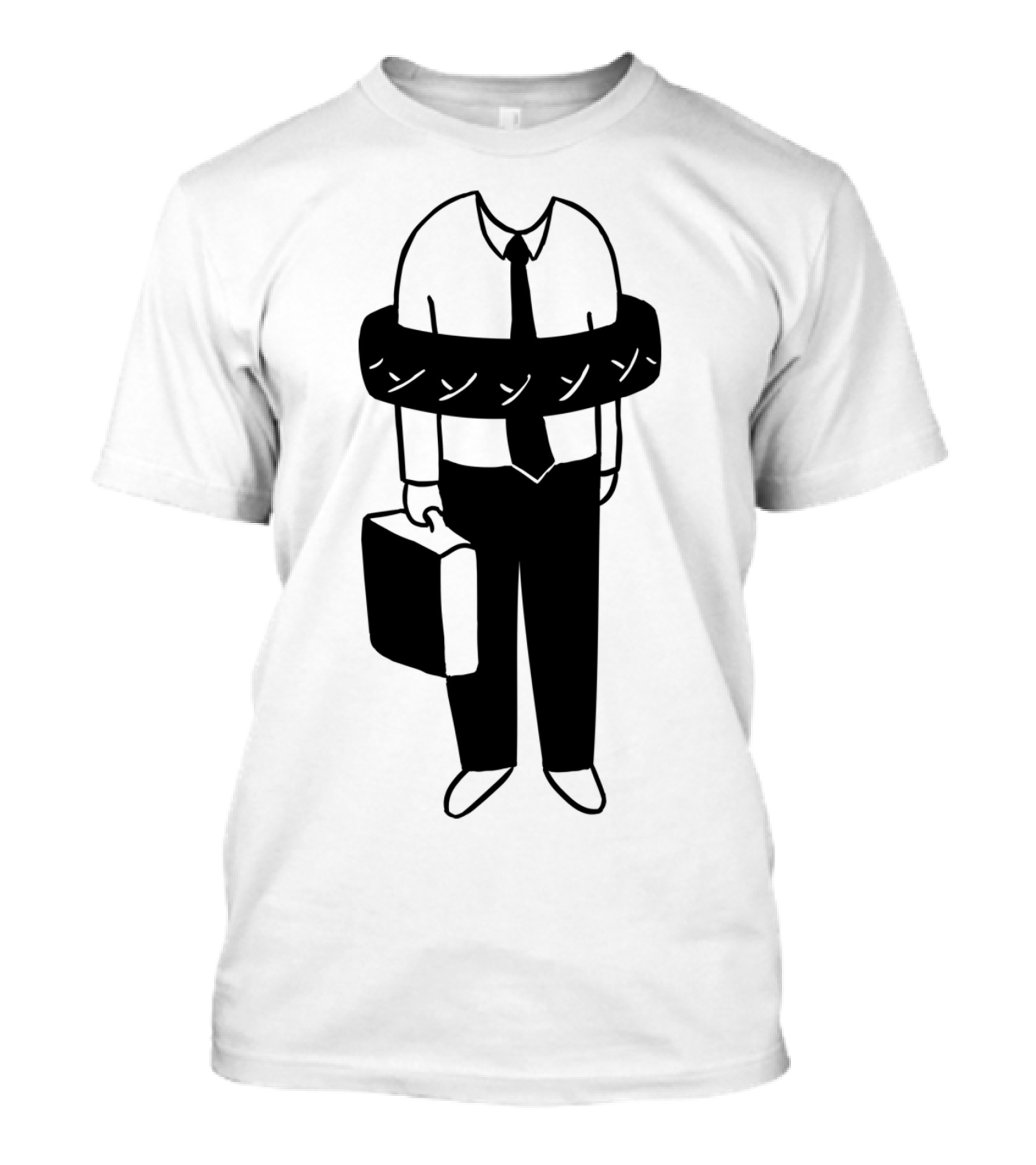 Trapped Suit Business Person And Tire T-Shirt