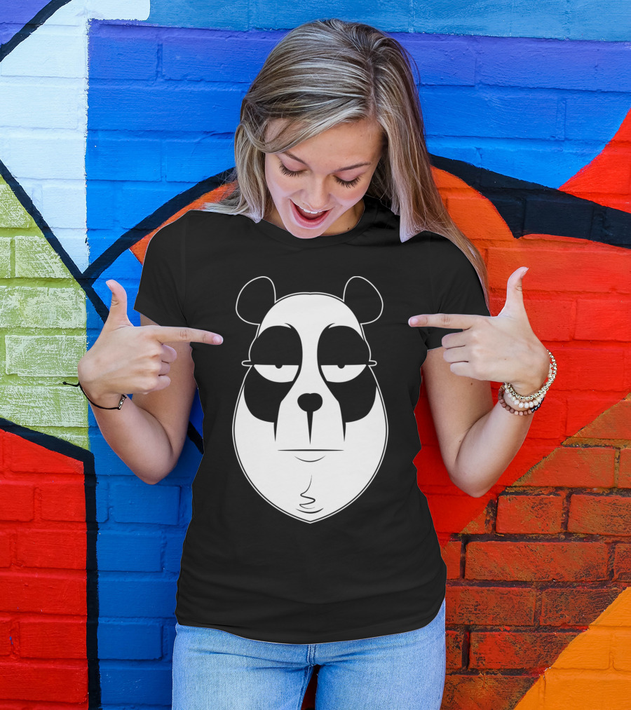 Panduh Panda Face With Relaxed Expression T-Shirt