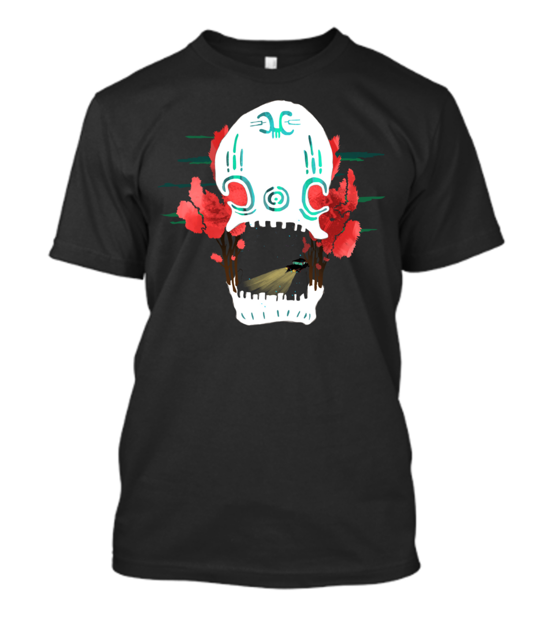 Traveler Skull Forest Road Adventure T-Shirt