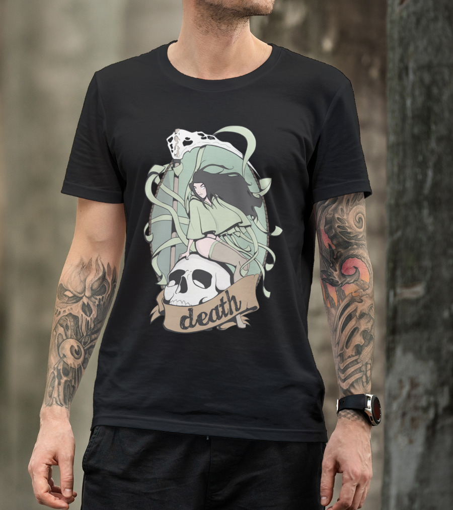 DEATH Pin Up Skull T-Shirt